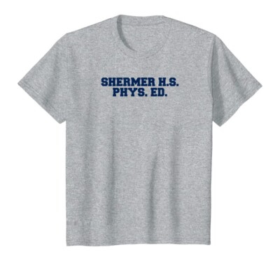 Kids Shermer HS Phys Ed 80's Retro T-Shirt. Size:M (9-10 Youth)  D122