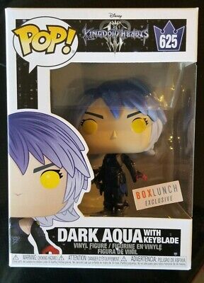 Funko Pop 625 Dark Aqua Keyblade Disney Kingdom Hearts Box Lunch Exclusive Mint Ebay