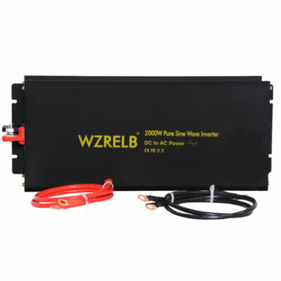 Pure Sine Wave Inverter 2000W 24VDC 120VAC Solar Power Off-Grid Home/RV/Track 