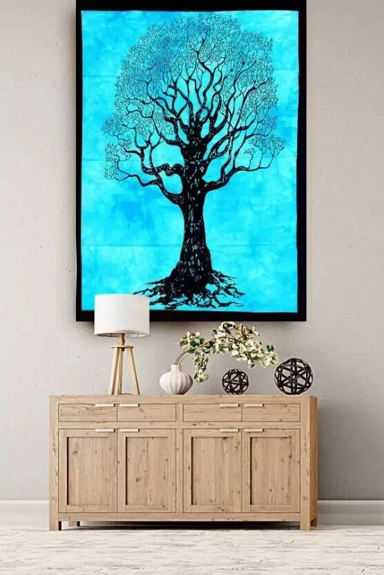 Lot Wholesale Wall Hanging Hippie Boho Indian Cotton Mandala Tapestry Poster Art - Image 4 of 4