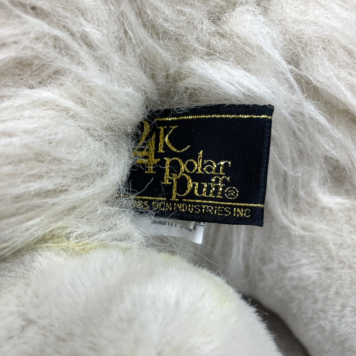 Vintage 24K Polar Puff Special Effects Cat White 21” Laying | eBay