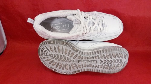 SCARPE SNEAKERS DONNA SKECHERS 12322 SHAPE UP PELLE BIANCA MISURA 37,5/7 - Foto 5 di 9