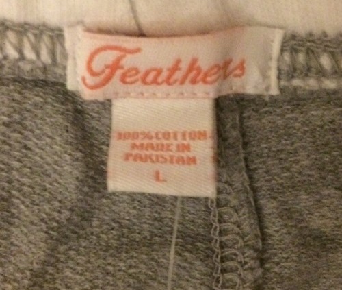 Donna grande usata? Ragazze? Pantaloncini corti ragazzo cotone piume casual sportivi grigio/bianco - Foto 3 di 4