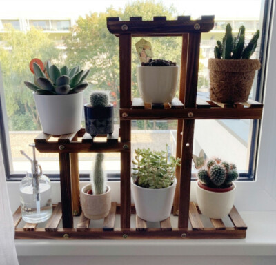 Blumenständer Fenster Blumenregal Blumentreppe Balkon für Kleine Blumentöpfe DHL