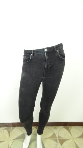 ZARA PANTALONE JEANS ALTA VITA NERO I TAG SIZE 40 | eBay