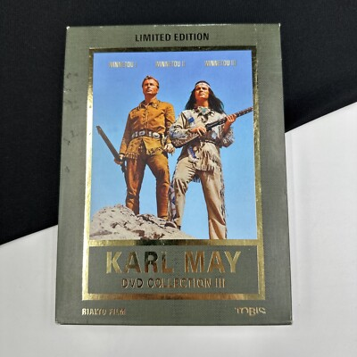 #ad KARL MAY COLLECTION III 3 DVD SET Winnetou I II III German Apache Tribe •USED• $18.95