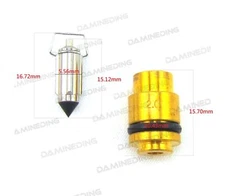 Carb Needle Seat XC180 SR250 XS400 Carburetor Float Valve Trail For 18-4676