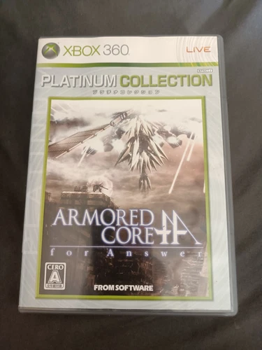 ARMORED CORE for Answer Platinum Collection XBOX 360 Japan. CIB Near flawless