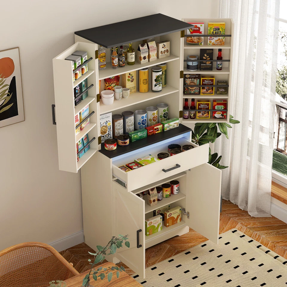 Moderno gabinete de madera con marco resistente para entrada de sala de estar con LED con cajón Foto 4 de 4