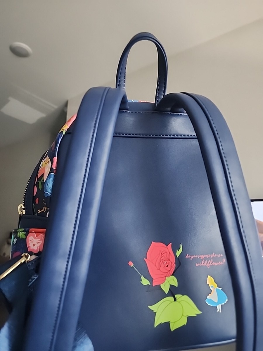 Loungefly Disney Alice In Wonderland Golden Afternoon Wild Flower Backpack Loungefly Disney Alice in Wonderland Golden Afternoon  main image 3