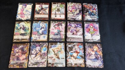 WIXOSS TCG Queen's Blade Bikini Warriors etc Approx.10 Set Trading
