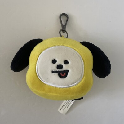 BT21 CHIMMY Little Friends Dog Plush Clip On Keychain Mascot