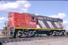 CNR 3638 RS-18, Moncton, NB, 09/88; Kodachrome Original 