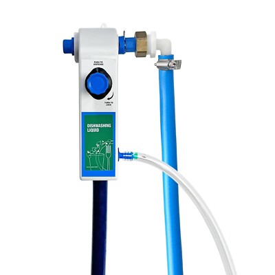 Kitchen Sink Single Proportioner, Dish detergent Sanitizer, Push But/Lock, 8362E