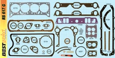 BEST Full Engine Gaskets Set w/Head+Intake+Oil Pan Pontiac 370 389 V8 1958-1960