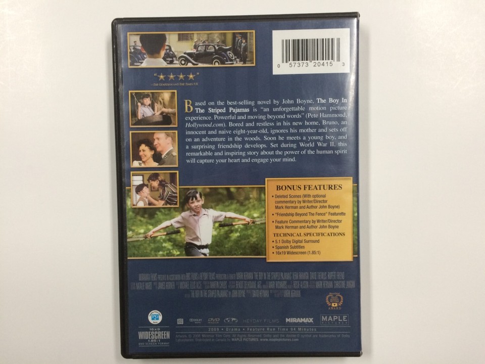 The Boy In The Striped Pajamas (DVD) eBay
