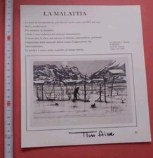 Tino Aime Autografo Originale Su Ritaglio Signed Pittore Firmato