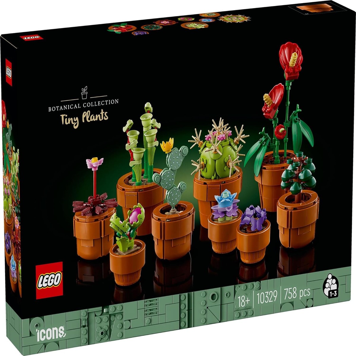 LEGO ICONS BOTANICAL COLLECTION Tiny Plants Set Block Building Toy