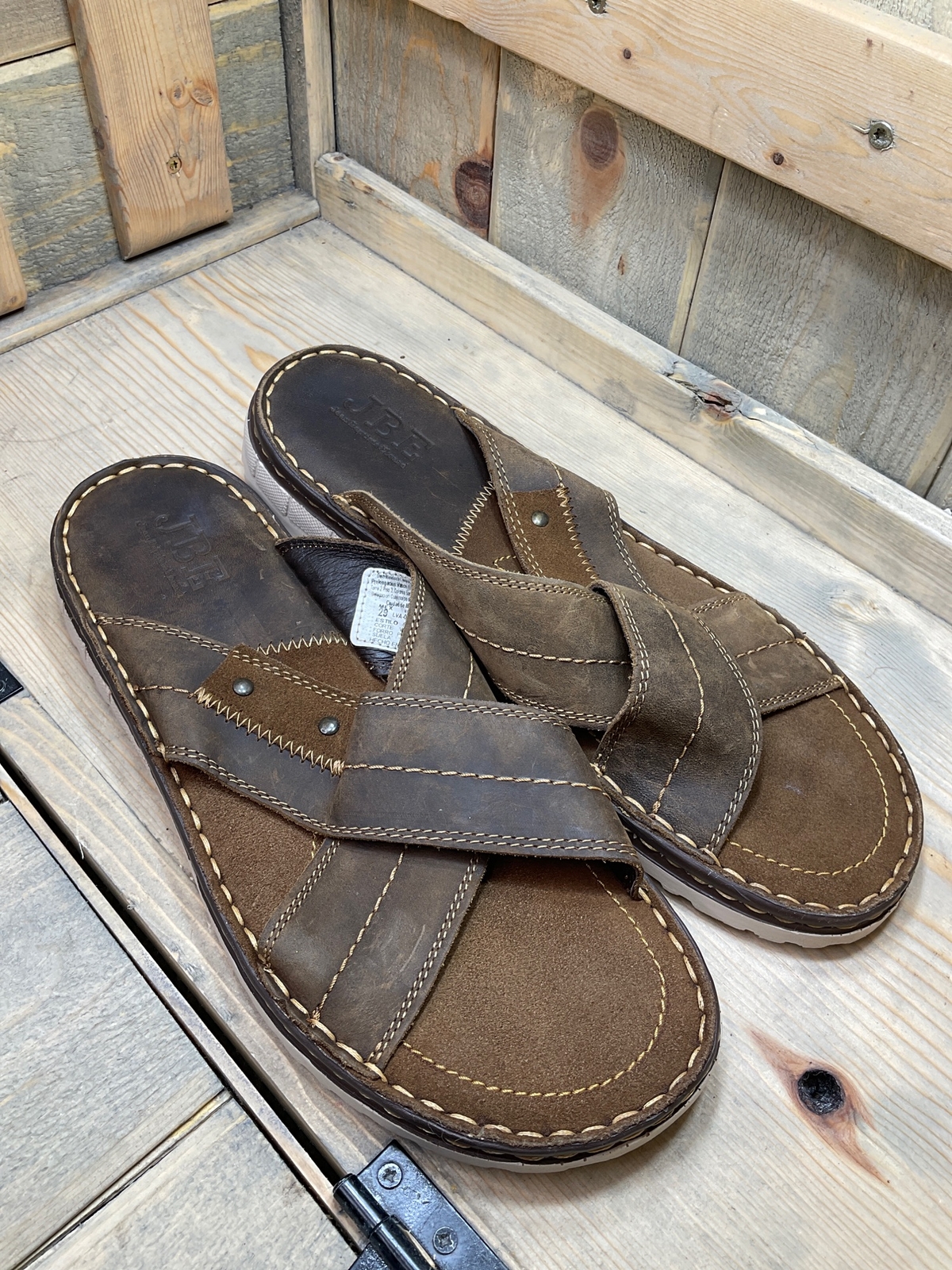 Mex 29 US11 JBE Jean Baptiste Ebrard Mens Slides Sand… Gem