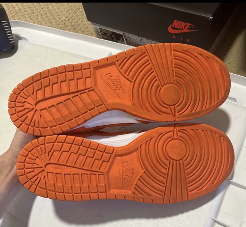 NIKE SB DUNK LOW SP SYRACUSE WHITE ORANGE BLAZE FLASH RAYGUN CU1726-101 10.5 - Picture 5 of 6