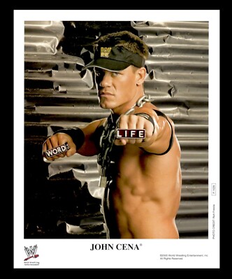 WWE JOHN CENA P-1029 OFFICIAL LICENSED ORIGINAL 8X10 PROMO PHOTO FROM 2005 RARE