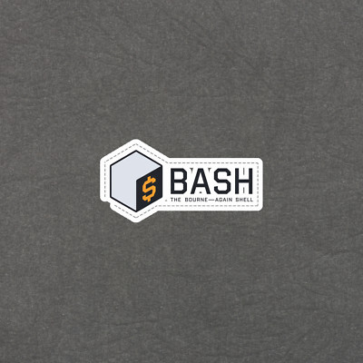 Bash Unix Shell Programming Sticker - Developer Coding Decal #4863