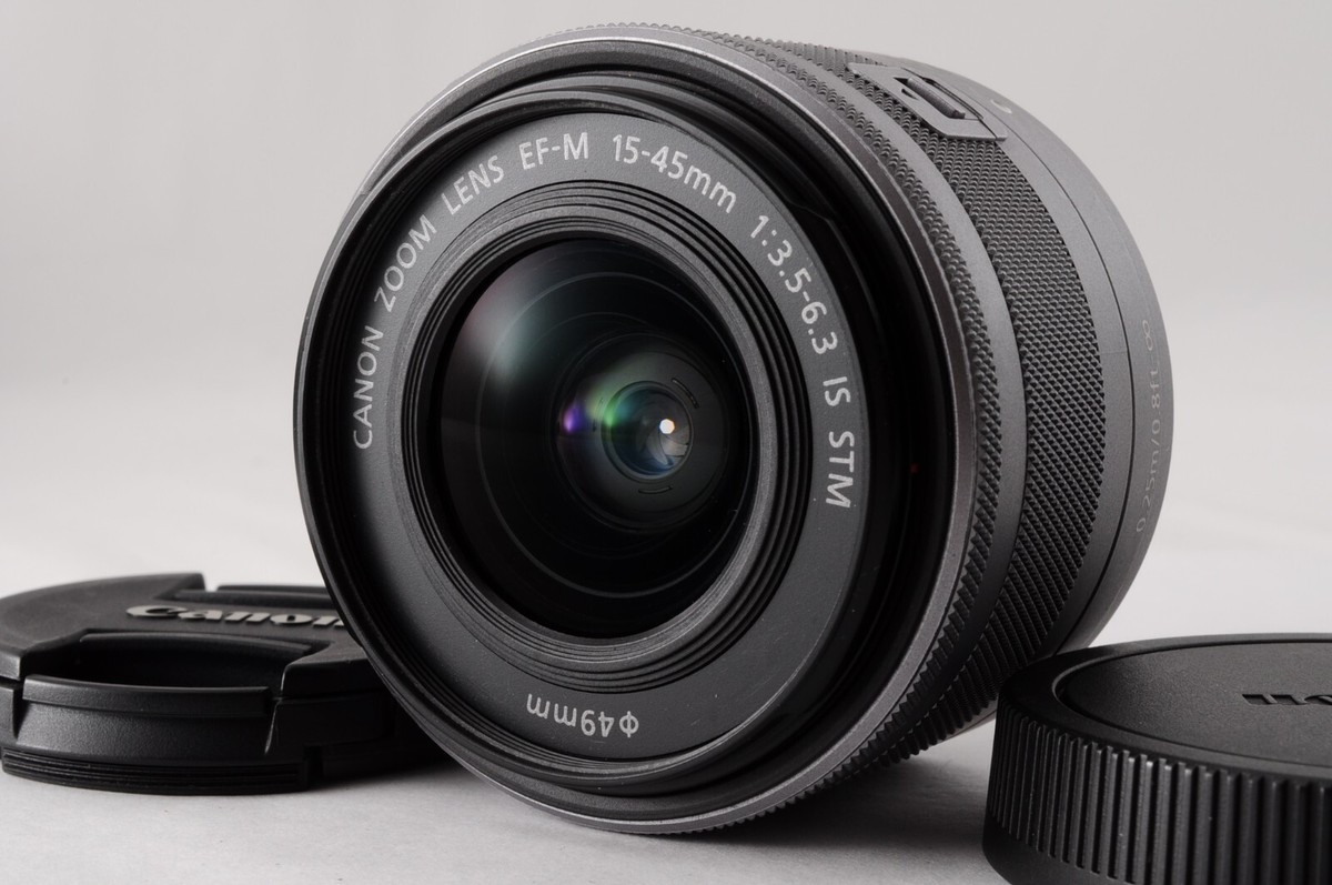 Canon EF レンズ New Canon EF-M 15-45mm f/3.5-6.3 IS STM SILVER Lens