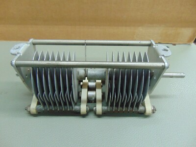 Vintage variable air capacitor 100 pf + 100 pf Dual Gang Two Section