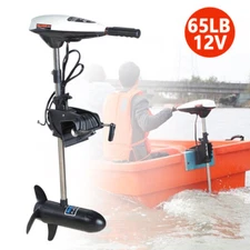 12V Electric Outboard Trolling Motor Kayak Fishing Boat Engine 40/45/58/65 lbs.