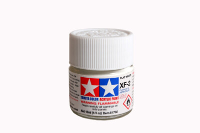 TAM81702 Tamiya Acrylic Mini XF-2 Flat White 10ml (1/3oz)