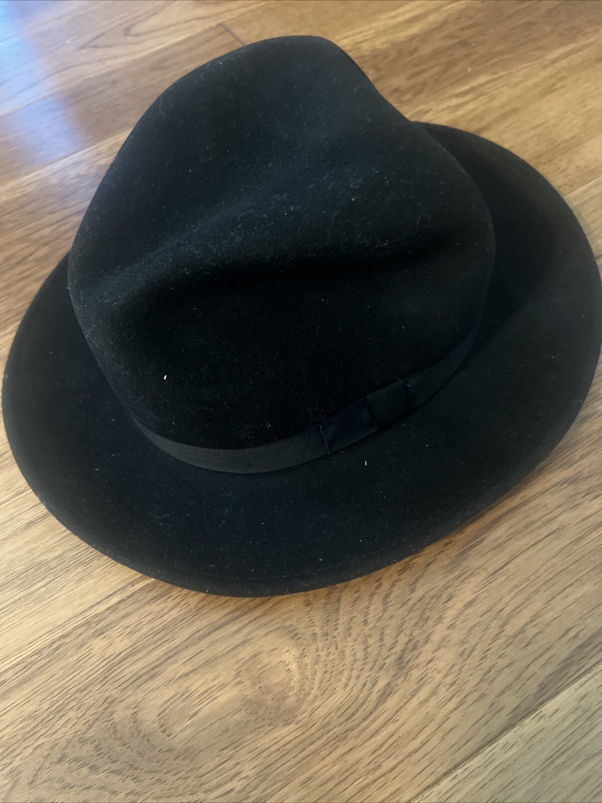 Vintage Dorfman Pacific Wool Felt Hat Mens Medium Black WPL 5923 USA