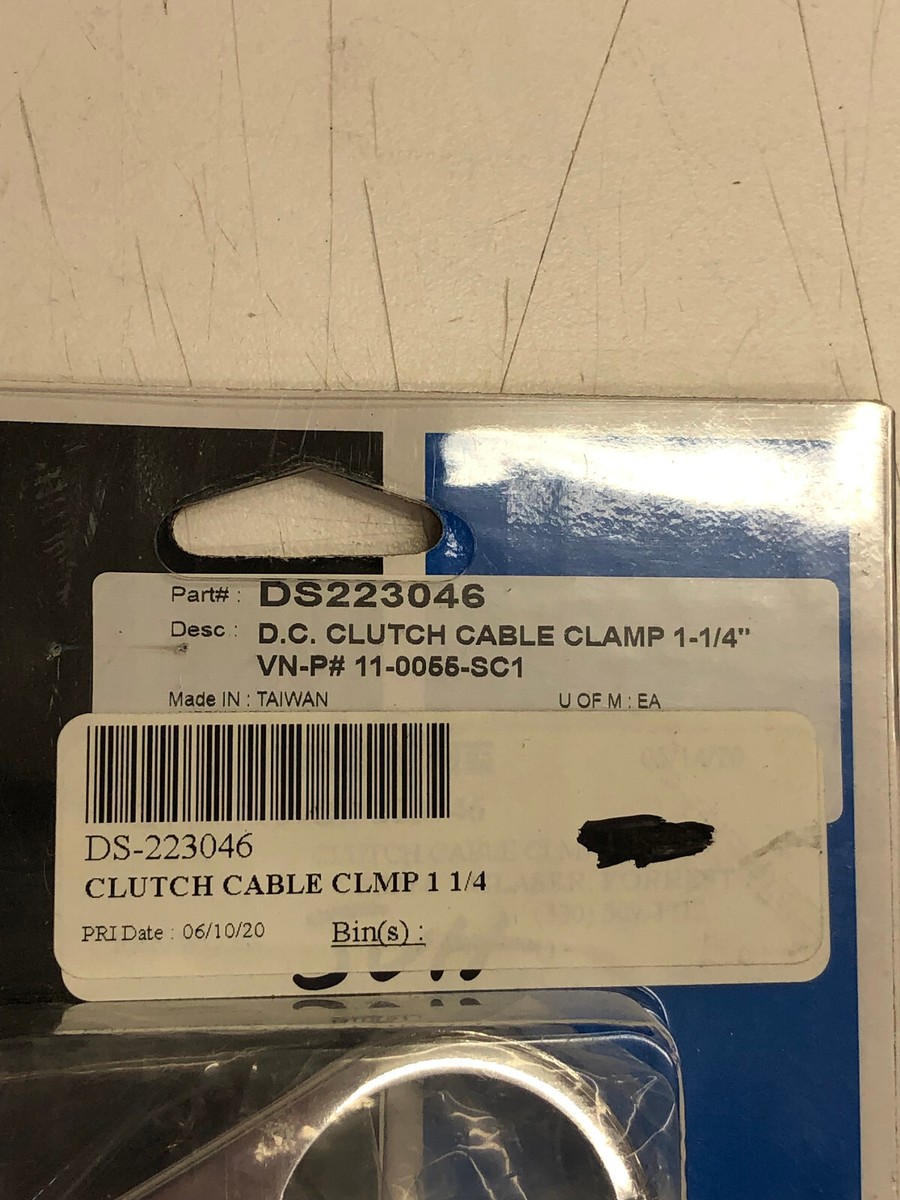 Chrome Cable Clamp for Clutch Cable 1-1/4