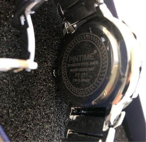 Orologio Pintime Oakley stile lama orologio da polso uomo nero design sportivo - Foto 2 di 6