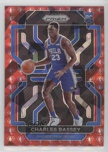 2021 Panini Prizm NBA 75th Anniversary Diamond /75 Charles Bassey #304 Rookie RC