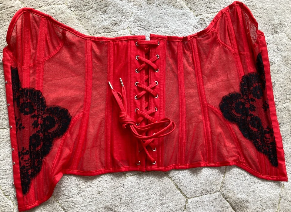 Agent Provocateur KATE red lace corset M L vintage — 第 4/4 张图片