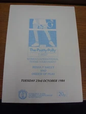 23/10/1984 Tennis: The Pretty Polly Womens International Tournament [At Brighton