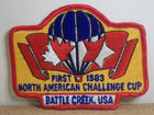 1983 Battle Creek Michigan First North American Challenge Cup Hot Balloon Patch — photo 3