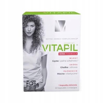 VITAPIL STRONG HAIR 60/120/180 Kapseln Biotin Bambus Gesunde Haut Nägel