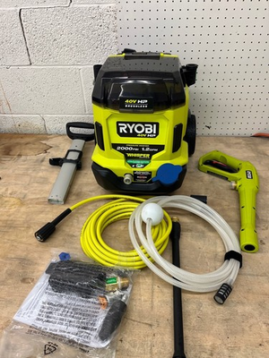 #ad RYOBI 40V Brushless 2000 PSI 1.2 GPM Cold Water Electric Pressure Washer $299.99