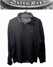 Vineyard Vines Men  s Large Black Quarter Zip Pullover Pima Cotton