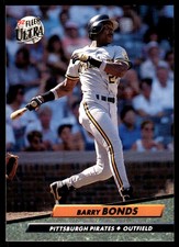 Barry Bonds 1992 Ultra #251 Pittsburgh Pirates FREE SHIPPING AutographDen