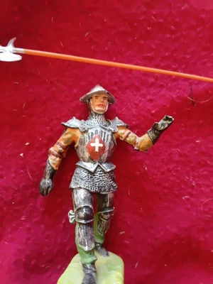Rare Chevalier  de la 1ère Série RITTER Moyen Âge ELASTOLIN (Référence No 8938). - Photo 1/4
