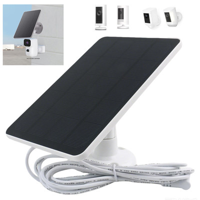 4W 5V Solar Panel Charger for Ring Spotlight Stick Up Security Camera Outdoor
