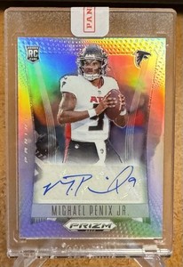 MICHAEL PENIX JR AUTO SP 2024 PANINI PRIZM DECA SILVER PRIZM FALCONS ROOKIE QB