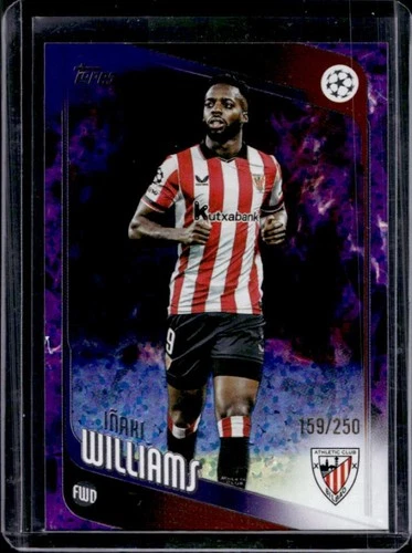 2025-26 Topps UEFA CC Inaki Williams Purple Inferno Holo #/250
