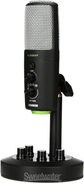 Mackie EM-CHROMIUM USB Condenser Microphone with 2-channel Mixer - Image 3 of 4