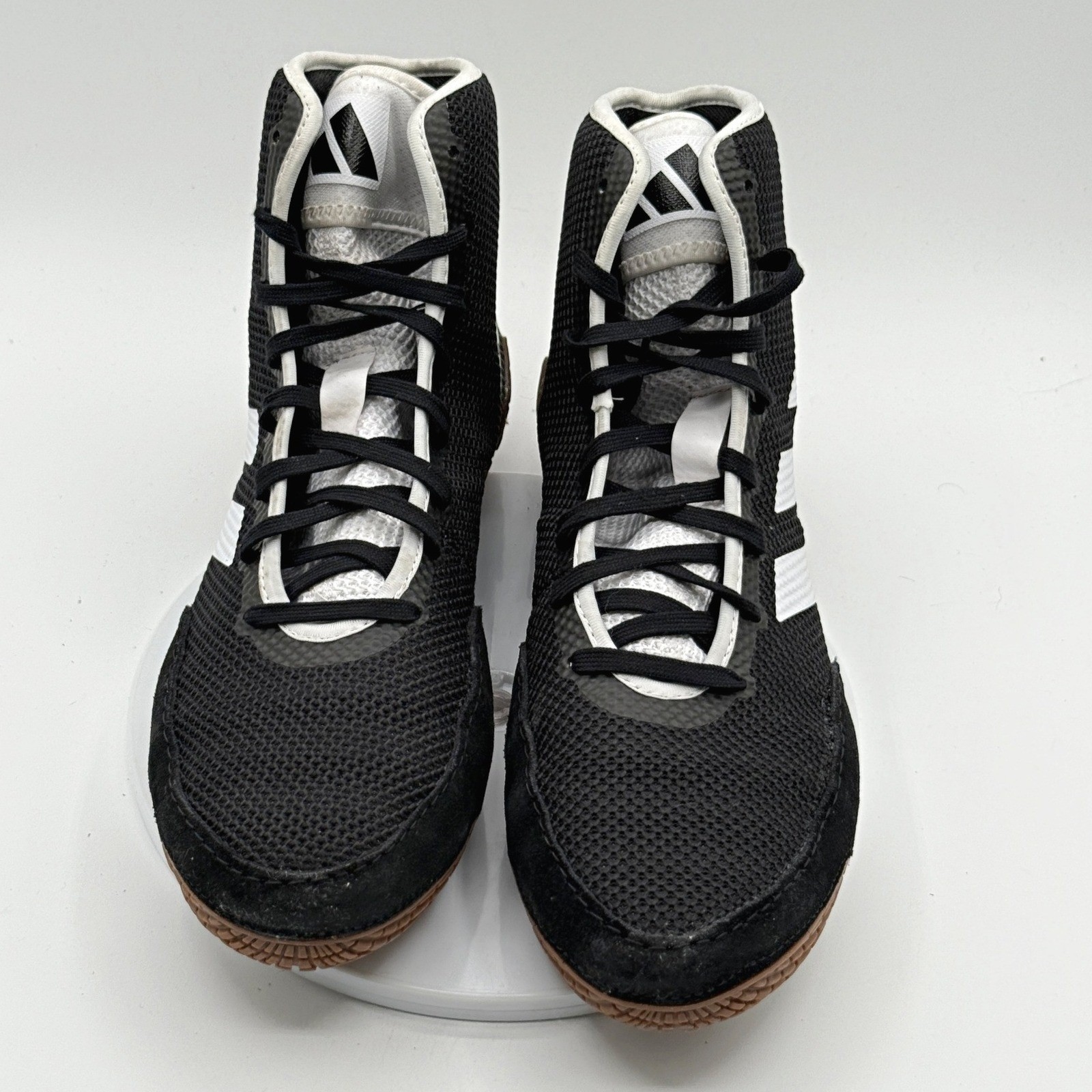 Adidas Tech Fall 2.0 Wrestling Shoes Size 10.5 Mens Black/White/Gum FZ5388, NEW thumbnail 7