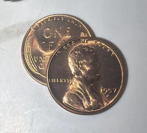 Lincoln Wheat Cent Roll 1957-D RD Brilliant Uncirculated Denver Mint🔥🔥