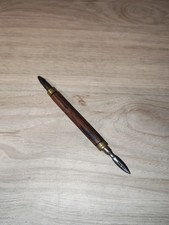 ANCIEN NECESSAIRE D'ECRITURE DE  Porte Plume Crayon En Bois 