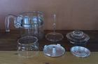 Vintage Pyrex Flameware Glass Coffee Percolator 4-6 Cup #7756 (Complete Set)